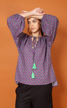 Load image into Gallery viewer, LIBBY LEAF TOP-PURPLE