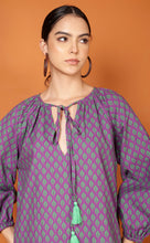 Load image into Gallery viewer, LIBBY LEAF TOP-PURPLE