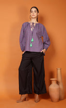 Load image into Gallery viewer, LIBBY LEAF TOP-PURPLE