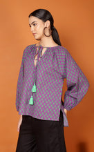Load image into Gallery viewer, LIBBY LEAF TOP-PURPLE