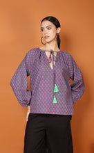 Load image into Gallery viewer, LIBBY LEAF TOP-PURPLE