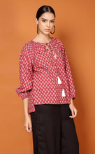 Load image into Gallery viewer, LIBBY LEAF TOP - RED