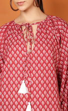 Load image into Gallery viewer, LIBBY LEAF TOP - RED