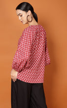 Load image into Gallery viewer, LIBBY LEAF TOP - RED