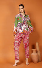 Load image into Gallery viewer, LIBBY LEAF STRAIGHT PANT-RED