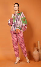 Load image into Gallery viewer, LIBBY LEAF STRAIGHT PANT-RED