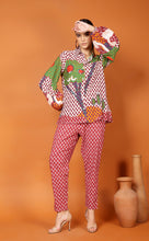 Load image into Gallery viewer, LIBBY LEAF STRAIGHT PANT-RED