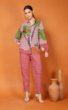 Load image into Gallery viewer, LIBBY LEAF STRAIGHT PANT-RED