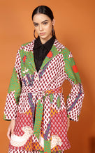 Load image into Gallery viewer, LIBBY SHORT COAT, BEADED, SASH BELT
