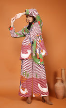 Load image into Gallery viewer, LIBBY SHORT COAT, BEADED, SASH BELT