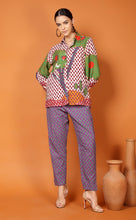 Load image into Gallery viewer, LIBBY LEAF STRAIGHT PANT-PURPLE