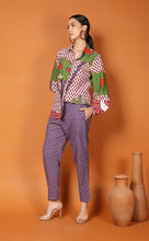 Load image into Gallery viewer, LIBBY LEAF STRAIGHT PANT-PURPLE