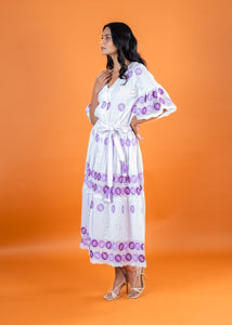 LILAC DRESS w SASH BELT