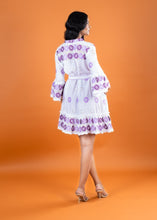 Load image into Gallery viewer, LILAC TUNIC DRESS w SASH BELT/ slip