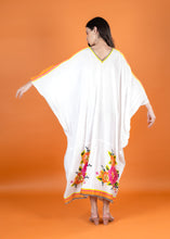 Load image into Gallery viewer, PEONY BEADED KAFTAN WITH SLIP