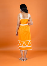 Load image into Gallery viewer, POPPY STRAP LACE DRESS TANGERINE
