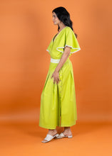 Load image into Gallery viewer, POPPY MAXI SKIRT W LACE WAISTBAND LIME