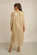 Load image into Gallery viewer, SUN LUREX SHIRT DRESS WITH SASH BELT