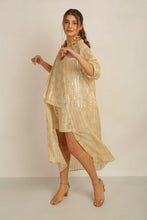 Load image into Gallery viewer, SUN LUREX SHIRT DRESS WITH SASH BELT