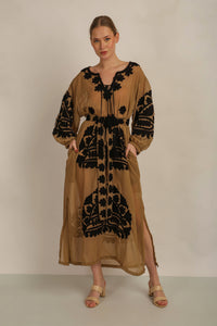AWANA DRESS - BEIGE