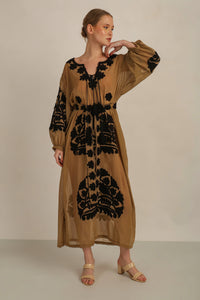 AWANA DRESS - BEIGE