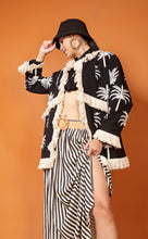 Load image into Gallery viewer, DUBAI PALM SHORT COAT, EMBROIDERY