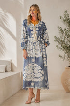 Load image into Gallery viewer, AWANA STRIPES DRESS - NAVY