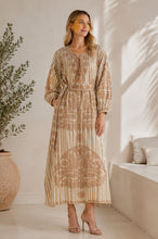 Load image into Gallery viewer, AWANA STRIPES DRESS - TAUPE