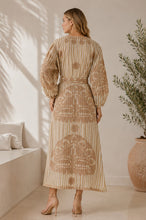 Load image into Gallery viewer, AWANA STRIPES DRESS - TAUPE