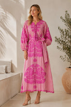 Load image into Gallery viewer, AWANA STRIPES DRESS-PINK