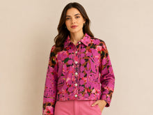 Load image into Gallery viewer, WILD ROSE ADELE CROP JACKET