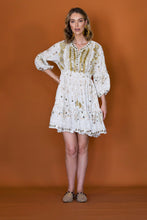 Load image into Gallery viewer, AYANA TUNIC DRESS w Drawstring- IVORY