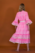 Load image into Gallery viewer, LOLA PINK MIDI DRESS