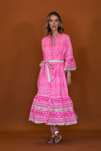 Load image into Gallery viewer, LOLA PINK MIDI DRESS