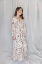 Load image into Gallery viewer, BEZA BEADED MAXI DRESS OFFWHITE