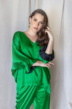 Load image into Gallery viewer, SILVIA BLOUSE-EMERALD