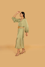 Load image into Gallery viewer, AUDREY PISTACHIO DRESS w BELT