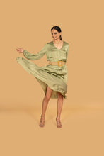 Load image into Gallery viewer, AUDREY PISTACHIO DRESS w BELT