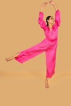 Load image into Gallery viewer, AUDREY PINK JUMPSUIT w  SASH BELT