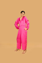 Load image into Gallery viewer, AUDREY PINK JUMPSUIT w  SASH BELT