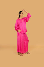 Load image into Gallery viewer, AUDREY PINK PALAZZO PANTS