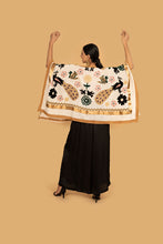 Load image into Gallery viewer, PEACOCK NEUTRALS PONCHO