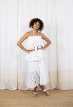 Load image into Gallery viewer, HEIDY 3-Tier White Maxi Dress
