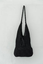 Load image into Gallery viewer, MALEE CROCHET TOTE - BLACK