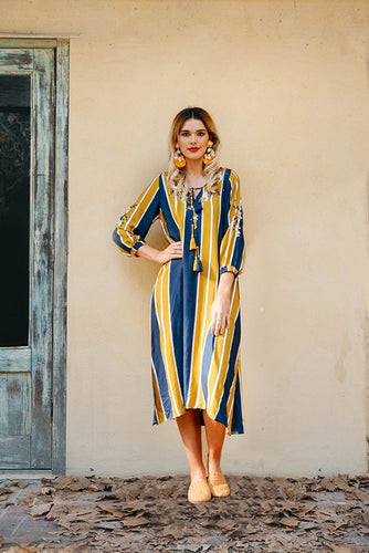 Stripes Dress Australian dress designers
