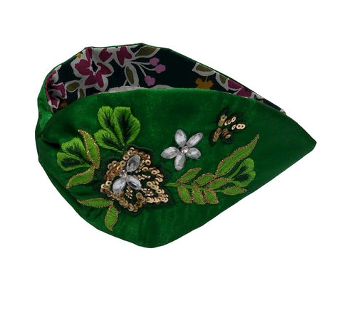 Beautifully crafted Green Head Band