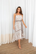 Load image into Gallery viewer, BLOSSOM Strap Dress with Sash Belt