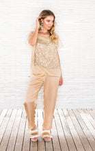 Load image into Gallery viewer, GOLD SEQUIN TOP
